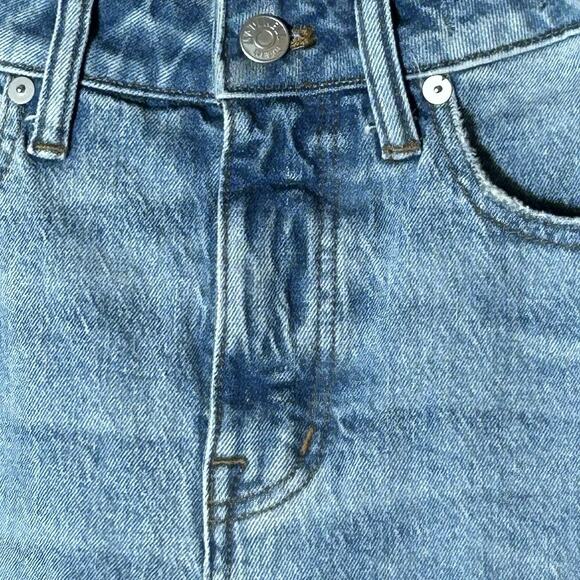 Madewell The Curvy '90s Straight Mid-Rise Jean Barbosa Wash Raw Hem Size 23 Tall - Picture 4 of 12